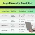 Are You Searching For High-Value Angel Investors Email Contacts?