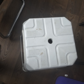 Al Muruj, Furniture, SAR 80,  Steel Table And One Plastic Table