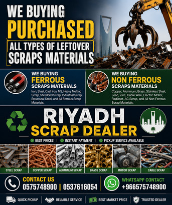 Al Wizarat, Items Wanted, We Buying Purchased All Types Of Scraps Materials +966575748900