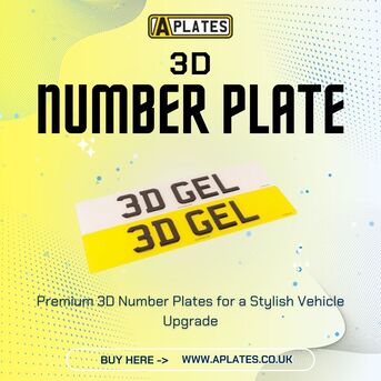 London, Auto Parts, Premium 3D Number Plates For A Stylish Vehicle Upgrade
