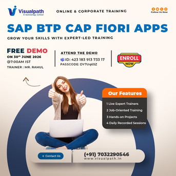 Hyderabad, Education, SAP BTP CAP Fiori Apps Online Free Demo