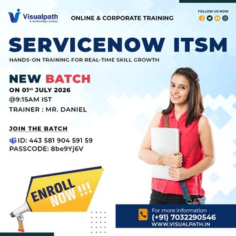 Hyderabad, Education, ServiceNow ITSM Training | Online New Batch