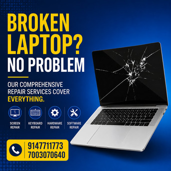 Kolkata, Computer, Best Expert Laptop Screen Repair & Replacement In Kolkata