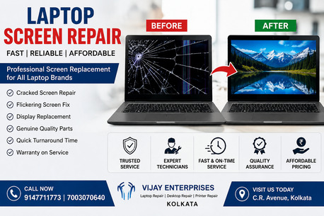 Kolkata, Computer, Best Expert Laptop Screen Repair & Replacement In Kolkata