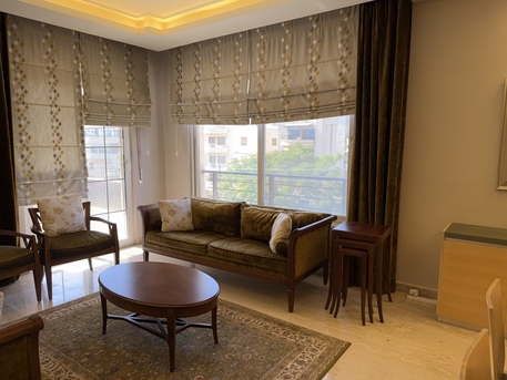 Amman, Apartments, Flats, Houses & Villas, JOD 15000/year,  Furnished,  3 BR,  181 Sq. Meter,  Exceptional 3-Bedroom Apartment For Rent - Khalda