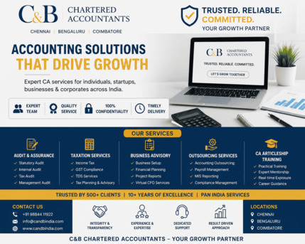 Chennai, Tax Preparation, Top Mid Size Ca Firms In Chennai