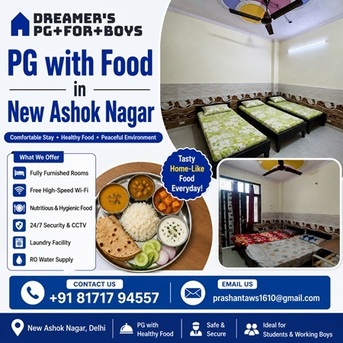Mumbai, Real Estate, Affordable PG With Food In New Ashok Nagar For Students And Working Professionals