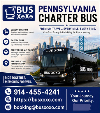 New York, Travel, Shuttle Bus Rental For Local Transportation In Pennsylvania
