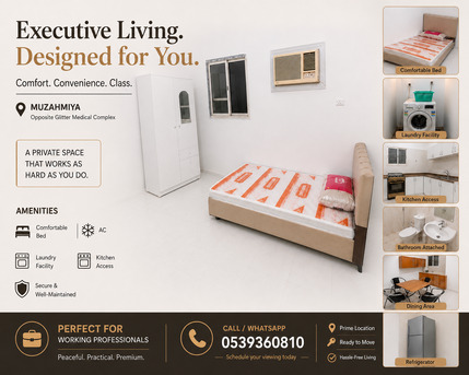Al-Muzahmiya, Apartments, Flats, Houses & Villas, SAR 1200/month,  Furnished,  4 BR,  Full Furnished Rooms Available