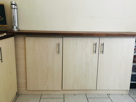 Al Maathar, Furniture, SAR 1500,  Oneside Ikea Wood Worktop..Wood Kitchen Cabinet Sr1500