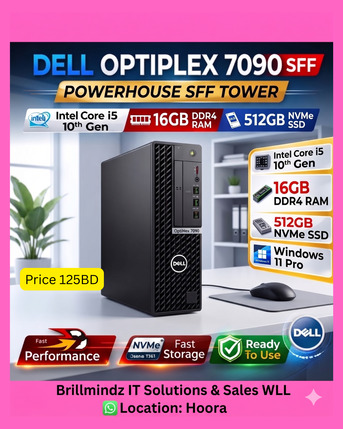 Manama, Computers, BHD 190,  Dell Desktop 14th Generation SFF