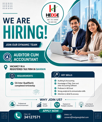 Muharraq, Jobs, AUDITOR CUM ACCOUNTANT VACANCY