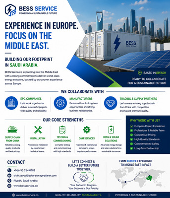 Riyadh, Manpower, BESS Service Is Expanding Its Footprint In Saudi Arabia And The Middle East, Backed By Str