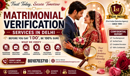 New Delhi, Legal, Best Pre Matrimonial Verification Services In Delhi | Trusted Detective Agency