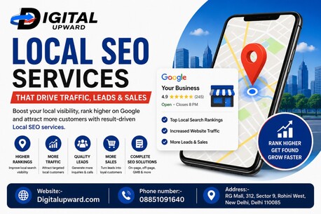New Delhi, Marketing, Local SEO Services That Drive Traffic, Leads & Sales | Digital Upward
