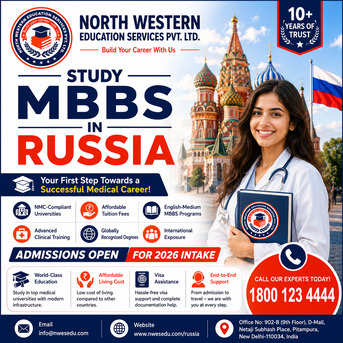 Mumbai, Counseling, 🌍 Your MBBS Dream Begins In Russia – Admissions Open For 2026!