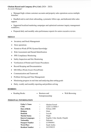 Riyadh, Job Seekers, WPR | Wearhouse Worker