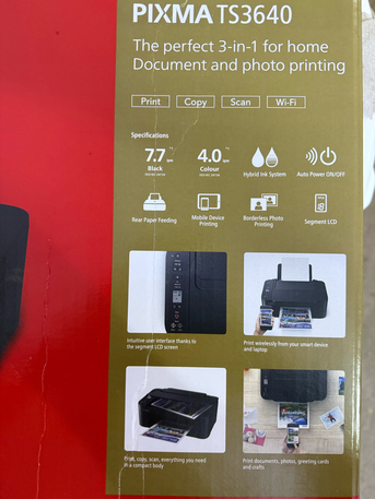 Tabuk City, Electronics, SAR 120,  Canon Pixma TS3640 Printer And Scanner With Wifi