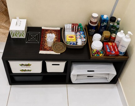 Jeddah, Household Items, SAR 550,  Dining Table With 6 Chairs (solid Wood) From Home Center With Small Buffet Table