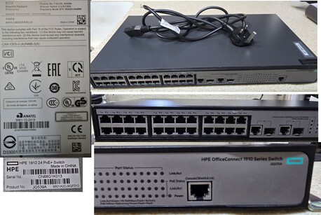 Dhahran, Electronics, SAR 150,  HPE OfficeConnect 1910 Fast Ethernet Smart Managed PoE+ Switch