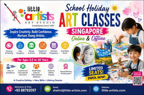 Singapore, Creative, School Holiday Art Classes Singapore Online & Offline