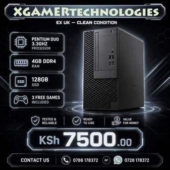 Nairobi, Electronics, KES 7500,  Revived Dual Core Pentium Dell SSF Desktop