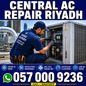 Al Nakheel, Air Conditioning, ✅✅✅ CENTRAL AC REPAIR RIYADH – ✅ 057 000 9236 ✅✅✅
