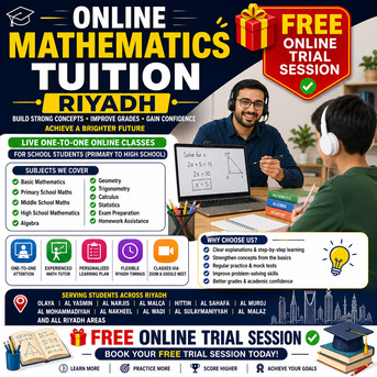 Hara, Training, ✅✅✅ ONLINE MATHEMATICS TUITION RIYADH – 🎁 FREE ONLINE TRIAL SESSION ✅✅✅