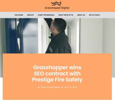 London, Marketing, Grasshopper Wins New SEO Contract With Prestige Fire Safety