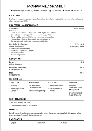Jeddah, Job Seekers, Accounting Professional Seeking Job In Saudi Arabia