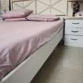 SAR 550,  Ikea Iron Bed Queen Size With Matress Along With 2 Customised Side Tables