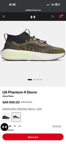 Riyadh, Health & Beauty Items, SAR 300,  Under Armour New Shoes
