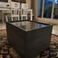 BHD 9,  Modern Charcoal Coffee Table / Ottoman &ndash; Good Condition