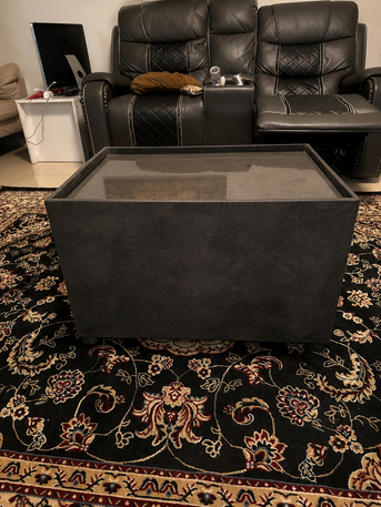 Hidd, Furniture, BHD 9,  Modern Charcoal Coffee Table / Ottoman &ndash; Good Condition