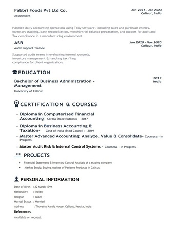 Dammam, Job Seekers, Experienced Accountant - Available In Dammam/Khobar