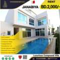 BHD 2000,  Semi Furnished Luxurious Villa For Rent In Janabiya