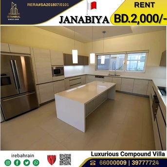 Janabiya, Villas, BHD 2000,  Semi Furnished Luxurious Villa For Rent In Janabiya