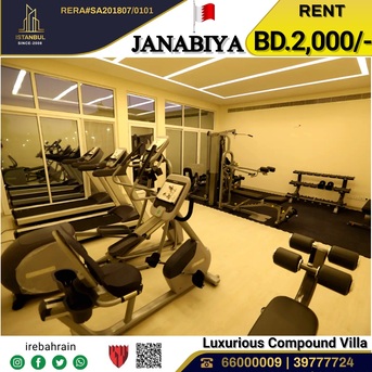 Janabiya, Villas, BHD 2000,  Semi Furnished Luxurious Villa For Rent In Janabiya