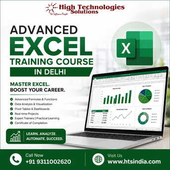 New Delhi, Education, Advanced Excel Certification Course With Placement Support