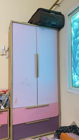 Manama, Household Items, BHD 15,  Two Door Cupboard  With Small Side Table For Sale ( Urgent )