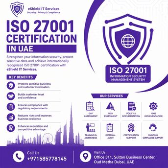 Dubai, Legal, ISO 27001 Certification In UAE | Expert ISO 27001 Consultants &ndash; EShield IT Services