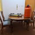SAR 1550,  2 Window AC, Stove & Gas Cylinder Set, Dining Table & Chairs  And Cloths Dryer Stand