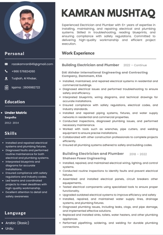 Jeddah, Job Seekers, Plumber
