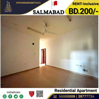 Salmabad, Apartments, Flats, Houses & Villas, BHD 200/month,  2 BR,  Residential 2 BHK Apartment For Rent In Salmabad - With EWA