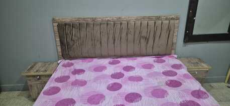 Riyadh, Furniture, SAR 500,  Bedroom Set For Sale &ndash; Bed With Mattress + 2 Bedside Tables &ndash; SAR 500 (Fixed Price)