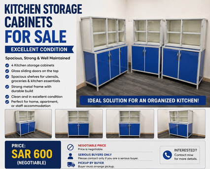 Riyadh, Appliances, SAR 600,  Kitchen Storage Cabinets