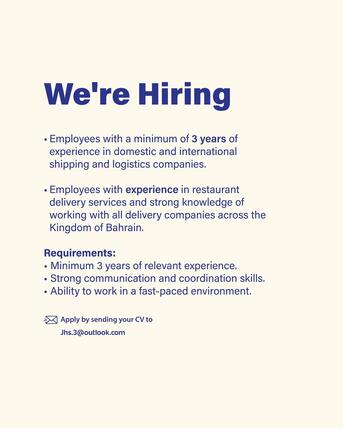 Manama, Jobs, International Shipping And Logistics Officer