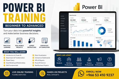 Riyadh, Lessons Offered, Power BI Training In Riyadh | Beginner To Advanced