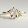USD 2385,  Pear Diamond Engagement Rings &ndash; Stunning Designs At Best Prices