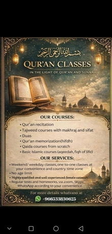 Riyadh, Lessons Offered, Best Quran Tajweed, Urdu, Arabic Teacher For Kids & Females,10y Teaching Experienced
